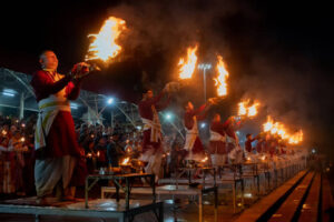 Witness the Ganga Aarti at Dashashwamedh Ghat